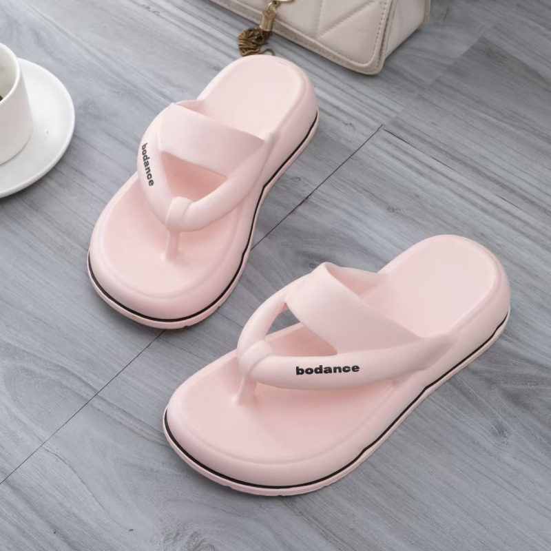 Női papucsok, 24EVA, nyári, új, vastagított, koreai, csattal rögzíthető, magas sarkú, csúszásmentes strandszandálok nagykereskedelemben