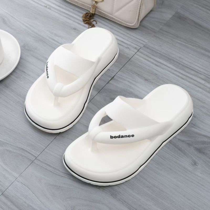 Női papucsok, 24EVA, nyári, új, vastagított, koreai, csattal rögzíthető, magas sarkú, csúszásmentes strandszandálok nagykereskedelemben