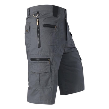 Meeste piiriülesed kärbitud püksid, lahtised sirged suvised pluss-suuruses trendikad vabaaja keskmise pikkusega püksid, mitme kotiga puuvillased tööriistapüksid