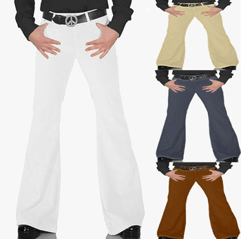 Férfi új, egyszínű, rugalmas, Amazon külkereskedelmi, lezser, retró, trapéznadrág