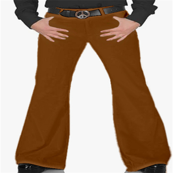 Férfi új, egyszínű, rugalmas, Amazon külkereskedelmi, lezser, retró, trapéznadrág