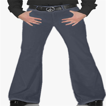 Férfi új, egyszínű, rugalmas, Amazon külkereskedelmi, lezser, retró, trapéznadrág