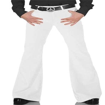 Férfi új, egyszínű, rugalmas, Amazon külkereskedelmi, lezser, retró, trapéznadrág