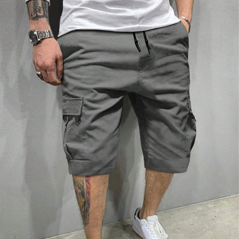 Meeste tööriistapüksid, suvised õhukesed, noortele mõeldud lahtised, sirged, mitme taskuga püksid, moodsad, universaalsed spordipüksid