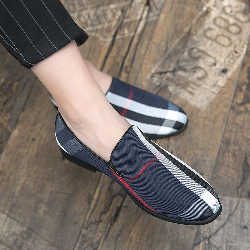 Doug Shoes férfi egypedálos lusta cipő vezetéshez, minden mérkőzéshez, divatos brit stílusú fodrász belső magasságnövelő divatos bőrcipő