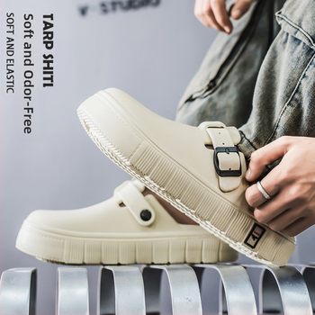 Baotou papucsok férfi nyári külső ruházat csúszásgátló dezodor lélegző alkalmi bircan cipők strand divatos sportszandálok