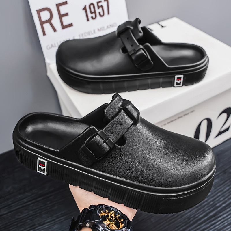 Baotou papucsok férfi nyári külső ruházat csúszásgátló dezodor lélegző alkalmi bircan cipők strand divatos sportszandálok