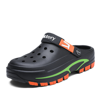 Ανδρικά καλοκαιρινά σανδάλια Hole Shoes, καλοκαιρινά παντελόνια παντελονιών, ανδρικά παπούτσια θαλάσσης σε κορεατικό στιλ, casual, αναπνεύσιμα σανδάλια Half-bag για άνδρες