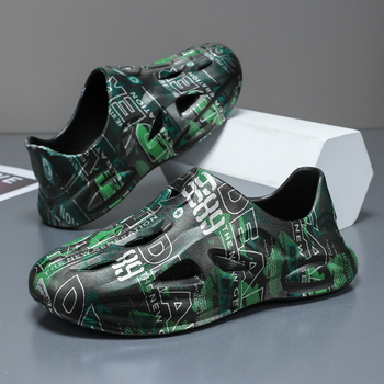 Παπούτσια με τρύπες Crossborder για άνδρες και γυναίκες, αντιολισθητικά, παπούτσια θαλάσσης με χοντρή σόλα και παντόφλες Baotou για ζευγάρια