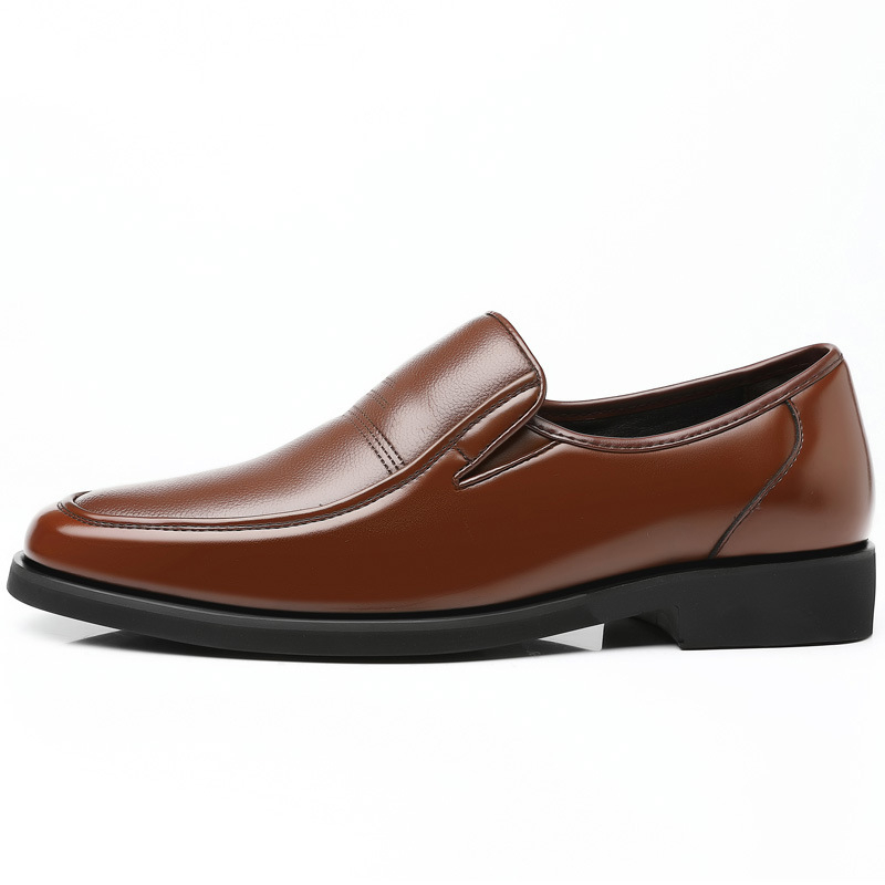 Bőrcipők Férfi valódi bőr üzleti ruha nyári üreges lélegző alkalmi puha talpú csúszásgátló nagy méretű középkorú és idős apa cipő