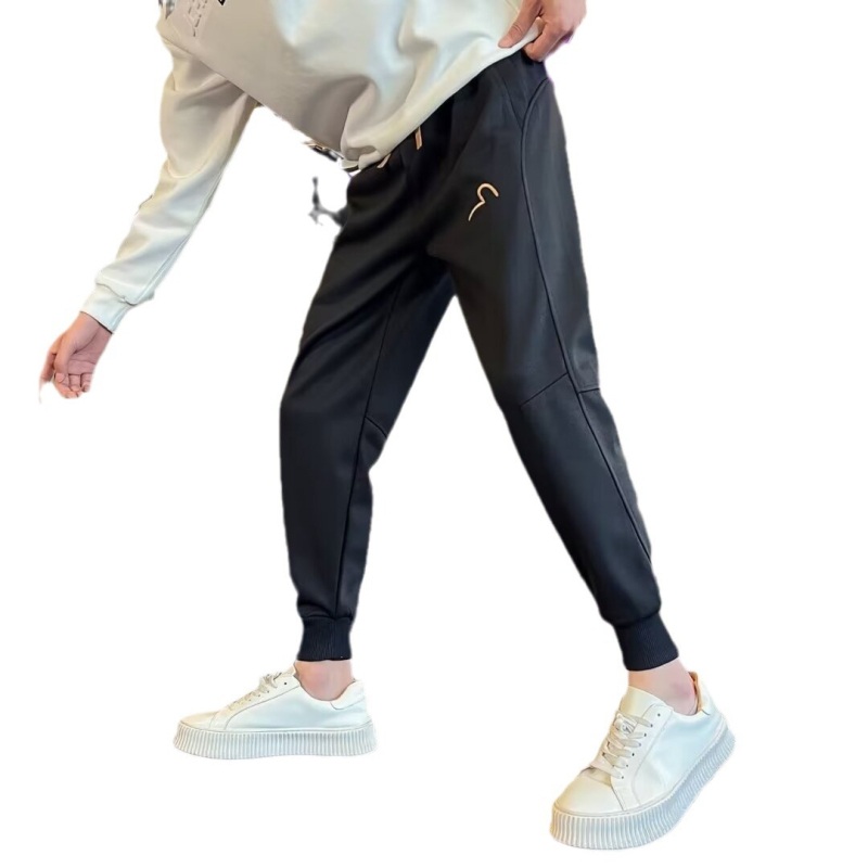 Trendi márkájú férfi laza nadrág Trendi márkájú kilencpontos Harlan lábú sportnadrág 2024 Új tavaszi és őszi varrásos hétköznapi nadrág