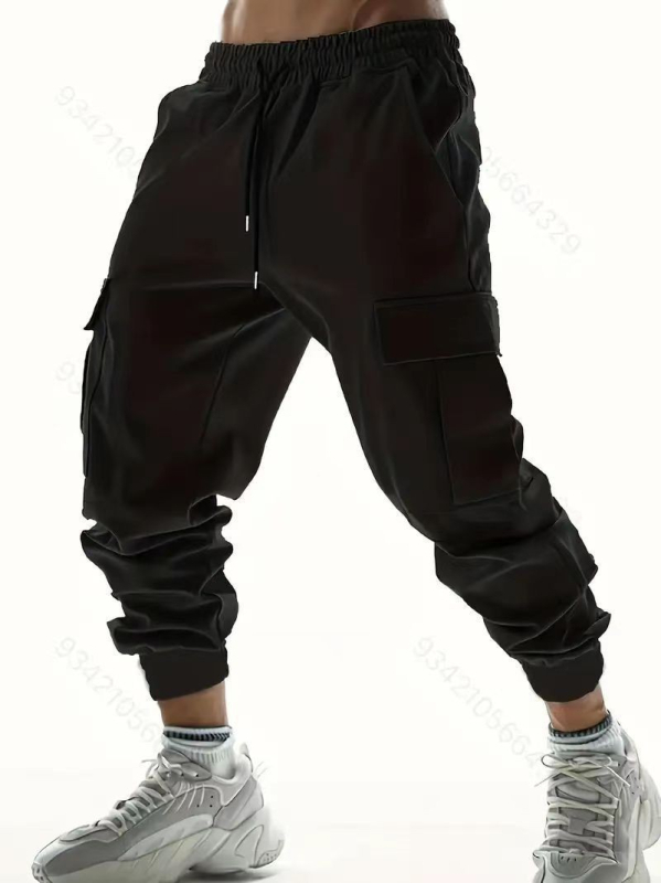 Határokon átnyúló külkereskedelem Amerikai szerszámok Hétköznapi férfi edzőnadrágok Férfi szerszámok Többzsebes kényelmes bársony sportnadrág