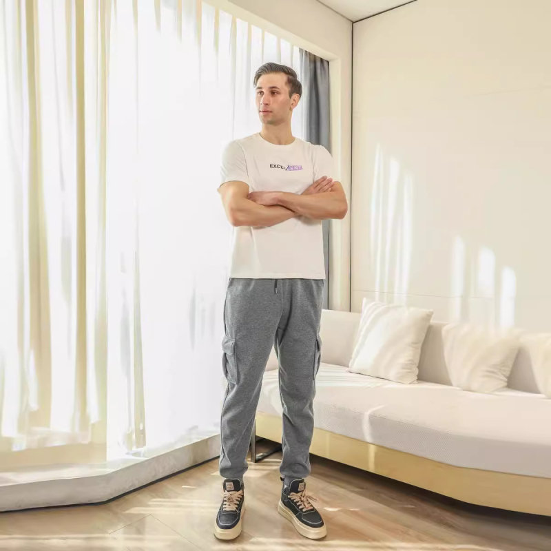 Határokon átnyúló külkereskedelem Amerikai szerszámok Hétköznapi férfi edzőnadrágok Férfi szerszámok Többzsebes kényelmes bársony sportnadrág