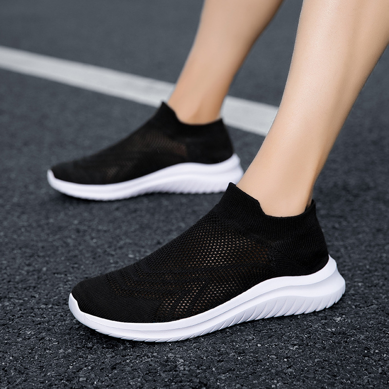 Primăvara 2023, pantofi sport casual pentru bărbați, mărimi plus, din plasă țesută, noi, transfrontalieri, șosete leneșe, pantofi pentru cupluri