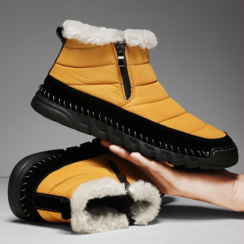 2024. aasta talve meeste kingad, uued puuvillased õuekingad, meeste pluss-suuruses platvormkingad, meeste piiriülesed igapäevased lumesaapad, paksendatud jalanõud