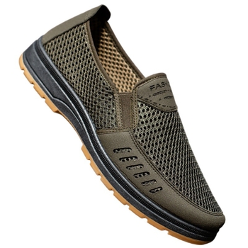 Καλοκαιρινά παλιά υφασμάτινα παπούτσια του Πεκίνου, ανδρικά, νέα, αναπνεύσιμα, casual παπούτσια με σόλα από βοδινό κρέας, αποσμητικά, παπούτσια από πλέγμα για μεσήλικες και ηλικιωμένους