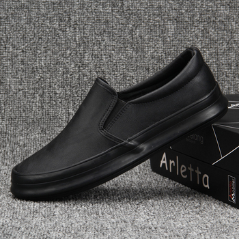 Baoda [Explosions] 8037 Ανδρικά Παπούτσια Casual Δερμάτινα Παπούτσια Joker Board Ανοιξιάτικα και Φθινοπωρινά Παπούτσια με Μαλακές Σόλες Slip-on Lazy Shoes