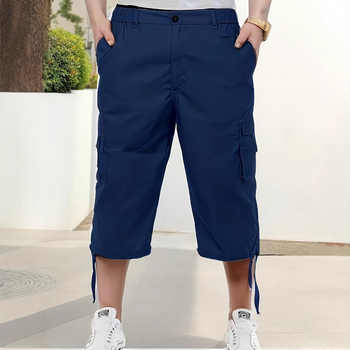 Meeste vabaaja mitme taskuga tööriistapüksid, meeste lahtised vabaaja püksid, capri püksid