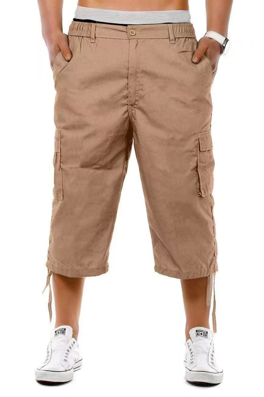 Meeste vabaaja mitme taskuga tööriistapüksid, meeste lahtised vabaaja püksid, capri püksid