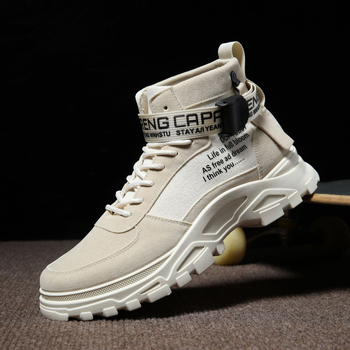 Ανδρικά παπούτσια casual 2024, μοντέρνα κορεάτικα ψηλοτάκουνα ανδρικά παπούτσια, φθινοπωρινές μπότες, ανδρικά παπούτσια για υπαίθριες δραστηριότητες