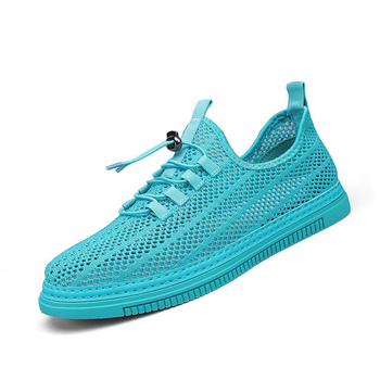 2024 Letné priedušné duté sieťované výrazné ľahké topánky s otvormi, outdoorové športové módne pánske doskové topánky