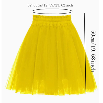 Fustă plisată cu talie, cu plasă de criptare, cusut, tutu pentru adulți, performanță, fustă de alergare, Halloween, cadou de Crăciun, fustă
