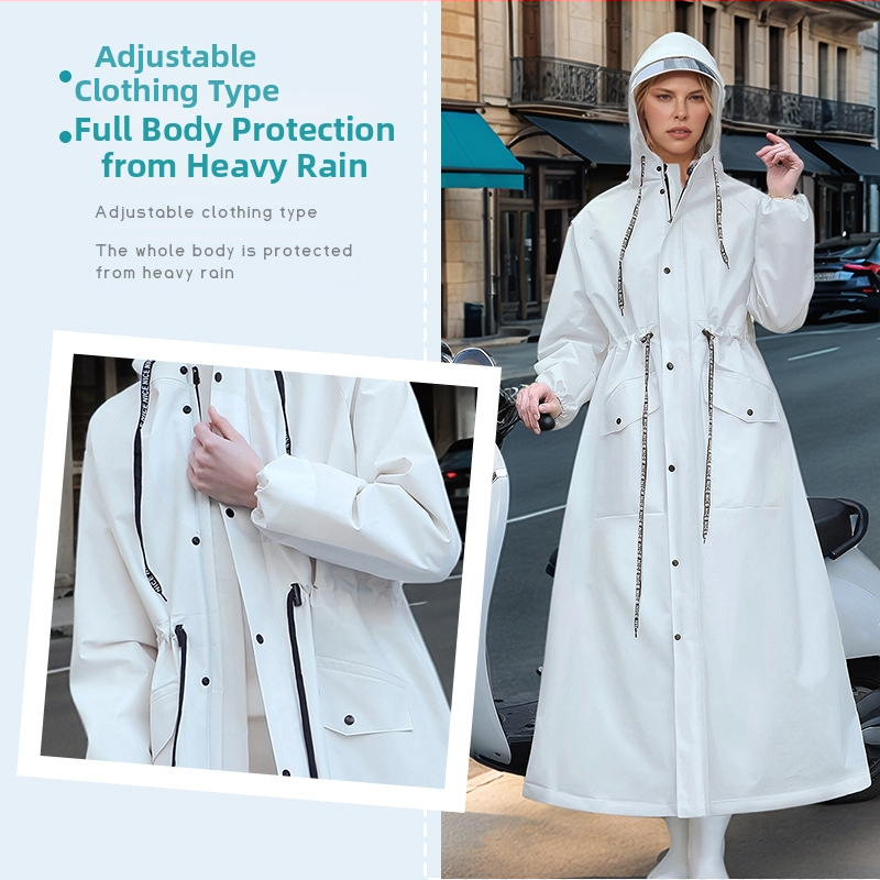 Nemokamas pristatymas Elektrinis dviratis suaugusiems Didelis Vienvietis Ilgas Viso Kūno Neperšlampamas Tarpvalstybinis Lietaus Paltas