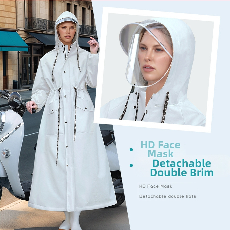 Nemokamas pristatymas Elektrinis dviratis suaugusiems Didelis Vienvietis Ilgas Viso Kūno Neperšlampamas Tarpvalstybinis Lietaus Paltas