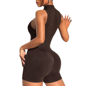 4 spalvų persikinės spalvos šortai su užtrauktuku ant užpakaliuko, jogos bodžiai, formuojantys apatiniai drabužiai, fitneso sportinė apranga, moteriški kombinezonai