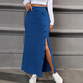 2024 m. rudens tarpvalstybinis „Amazon“ Europos ir Amerikos moterų sijonas su juostelėmis ir ventiliacijos sagomis, dekoratyvinis sijonas su klubais, ilgas sijonas