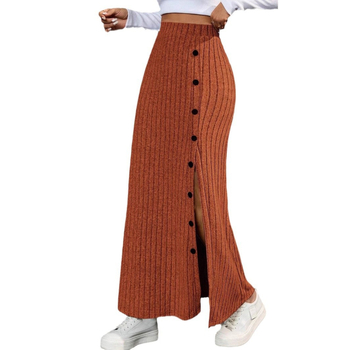 2024 m. rudens tarpvalstybinis „Amazon“ Europos ir Amerikos moterų sijonas su juostelėmis ir ventiliacijos sagomis, dekoratyvinis sijonas su klubais, ilgas sijonas