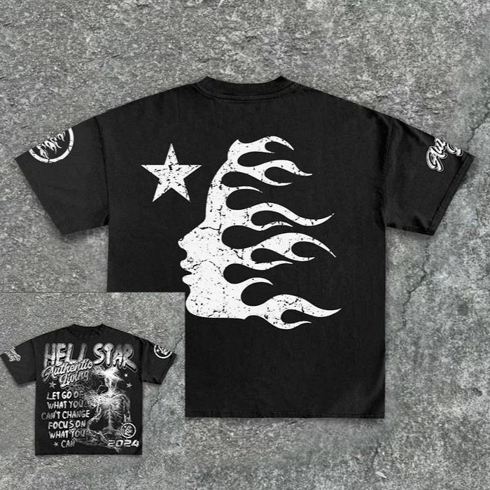 Hanorac cu imprimeu național la modă, cu imprimeu transfrontalier de 1,3 la figură, all-match, casual, lejer, de vânzare cu amănuntul