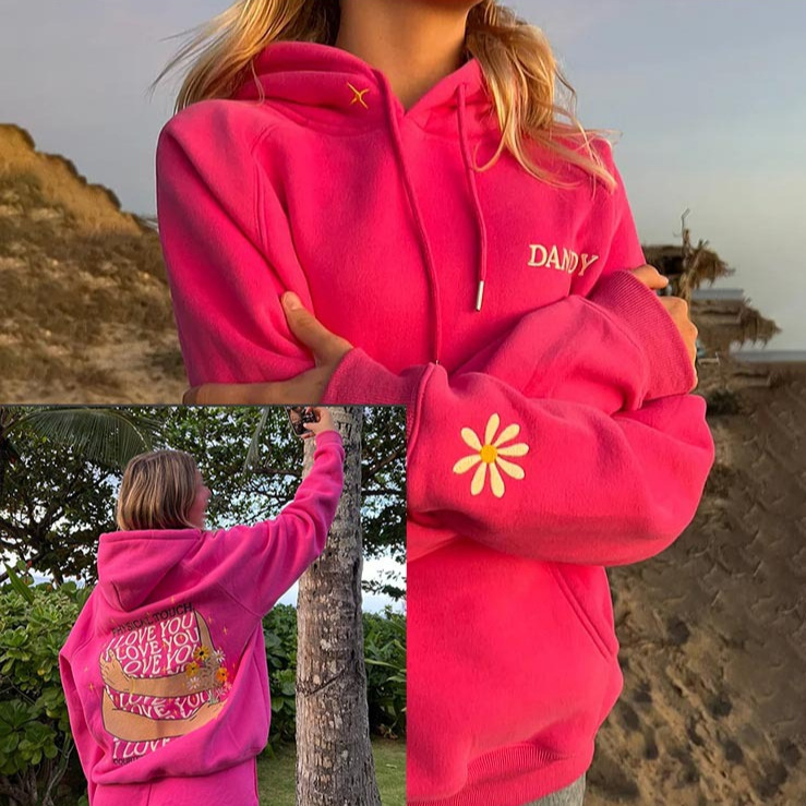 Hanorac cu imprimeu național la modă, cu imprimeu transfrontalier de 1,3 la figură, all-match, casual, lejer, de vânzare cu amănuntul