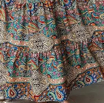 2025-ös nyári új európai és amerikai női sifon mintás, magas derekú, plus size culottes