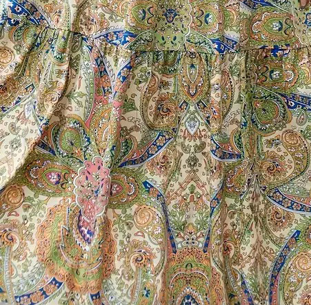 2025-ös nyári új európai és amerikai női sifon mintás, magas derekú, plus size culottes