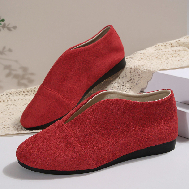 Külkereskedelmi cipők, határokon átnyúló, új, 2024-es női cipők, tavaszi és őszi alkalmi cipők, hegyes sarkú, lapos, nagy méretű cipők