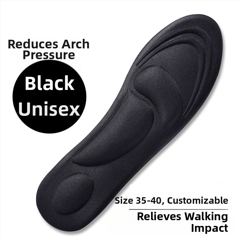 4D sisetallad naistele, kes ei väsi pärast pikka seismist, higi imavad, hingavad, paksendatud, lööke neelavad, ülipehmed kõrge kontsaga kingad, poole suurusega padjad, kontsakleebised