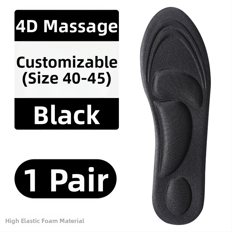 4D sisetallad naistele, kes ei väsi pärast pikka seismist, higi imavad, hingavad, paksendatud, lööke neelavad, ülipehmed kõrge kontsaga kingad, poole suurusega padjad, kontsakleebised