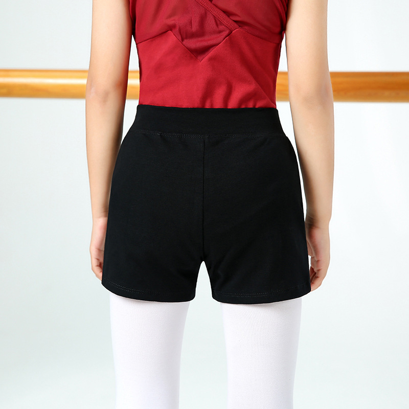 Детски панталони за танци, триточкови балетни боксерки, черни предпазни шорти, етнически боксерки за момичета