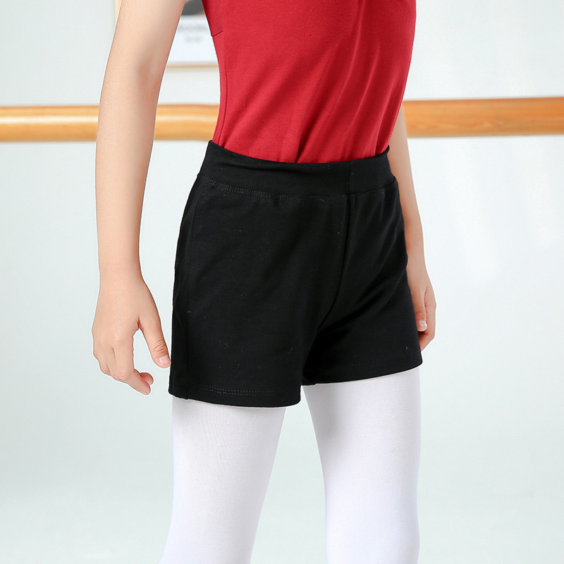 Детски панталони за танци, триточкови балетни боксерки, черни предпазни шорти, етнически боксерки за момичета