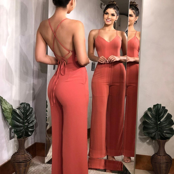 2024 Spot Független Állomás Európai és Amerikai Határokon Átnyúló Amazon Speed Piros Szexi Pántos Overall