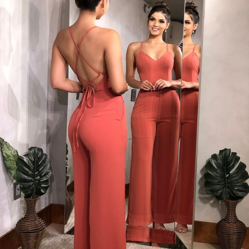 2024 Spot Független Állomás Európai és Amerikai Határokon Átnyúló Amazon Speed Piros Szexi Pántos Overall