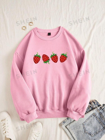 [Határokon átnyúló európai méret] Shein női lezser epermintás ruha