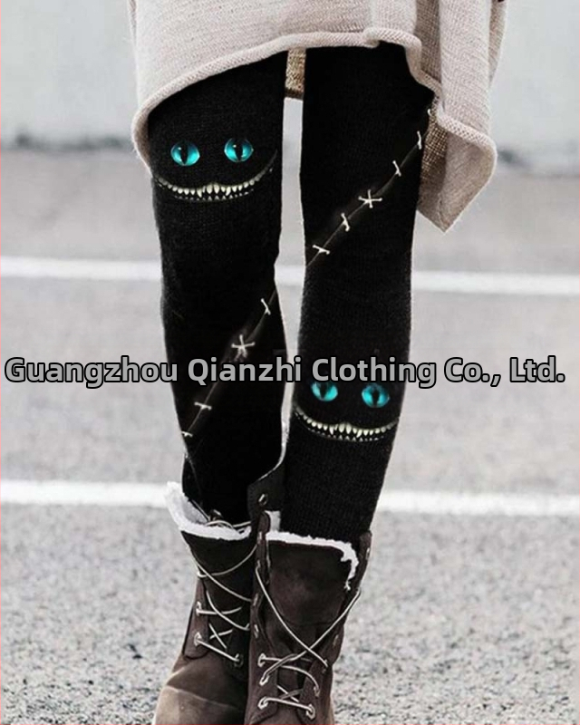 2022 őszi, határokon átnyúló külkereskedelemmel foglalkozó európai és amerikai divatos, kefélt mintás, karcsúsító csizmanadrág, női ruházat