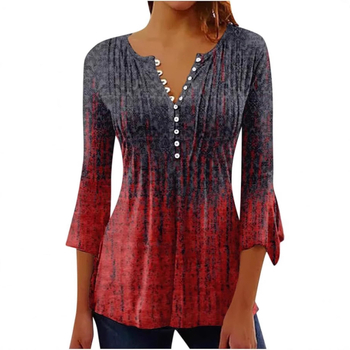 Vieneilis laisvas moteriškas tiesioginės didmeninės prekybos tendencija 3D skaitmeninio spausdinimo mados moteriškas V formos iškirptės puskardiganas