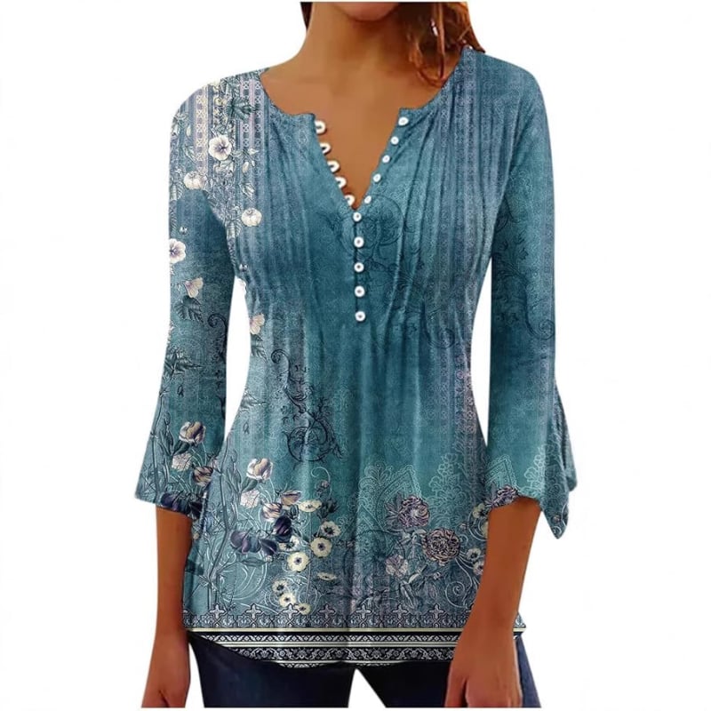 Cardigan cu guler în V pentru femei, cu un singur rând de nasturi, lejer, de top, en-gros, imprimare digitală 3D, la modă