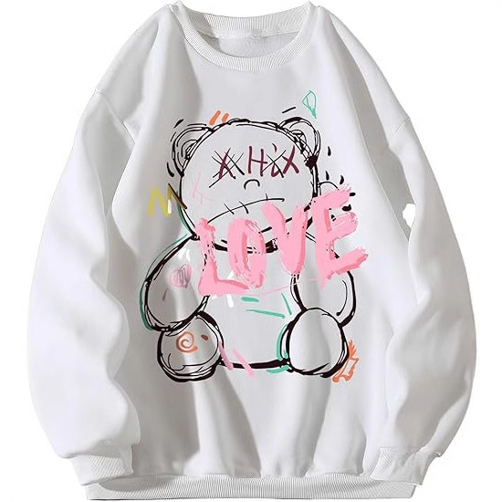 Női mintás hosszú ujjú pulóver