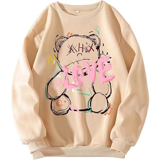 Női mintás hosszú ujjú pulóver