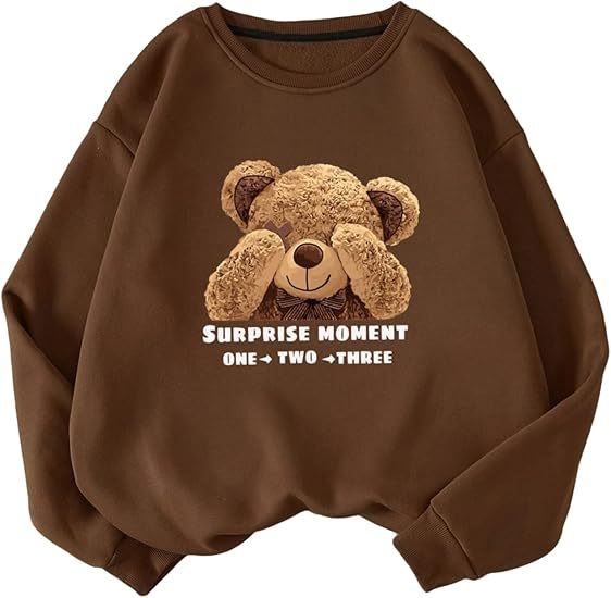 Női mintás hosszú ujjú pulóver