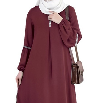 Közel-keleti sutter arab divat hosszú ujjú abaya ruha alkalmi flitteres napruha ruházat